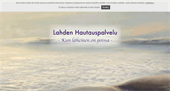 Desktop Screenshot of hautauspalvelu.fi