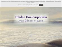 Tablet Screenshot of hautauspalvelu.fi